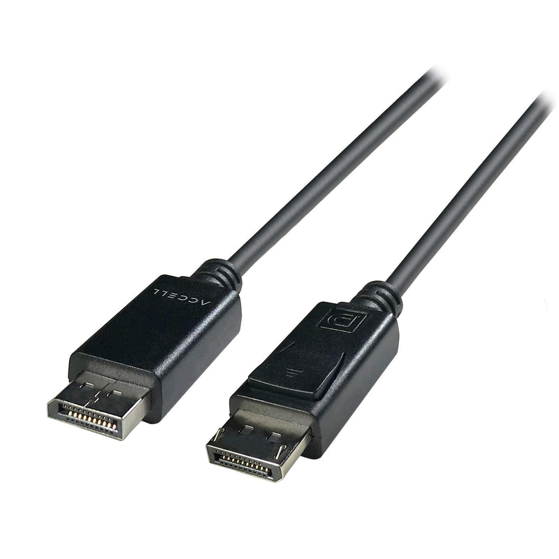 Accell DP to DP 1.4 - VESA-Certified DisplayPort 1.4 Cable - Hbr3, 8K @60Hz, 4K UHD @240Hz, 6.6 Feet (2 Meters) DisplayPort 1.4 -Poly Bag 6.6ft