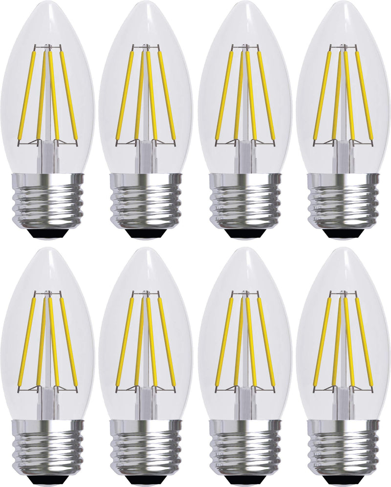 GE Lighting Refresh HD LED 5.5-watt (60-watt Replacement), 500-Lumen Candle Light Bulb with Medium Base, Daylight, 8-Pack 8-Pack Standard 60-Watt