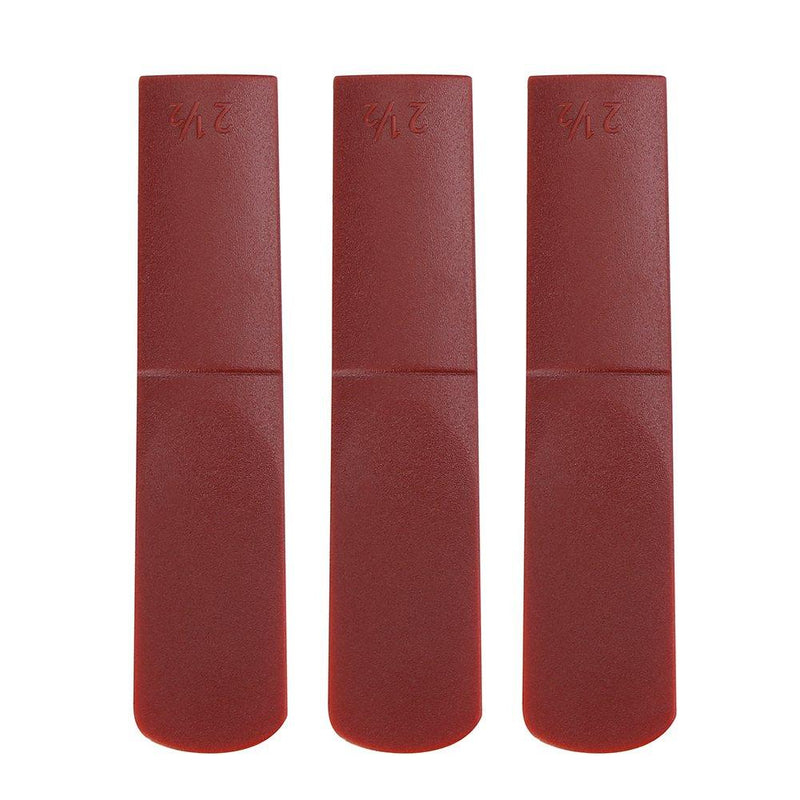 Alto Saxophone Reeds 3pcs 2.5 Resin Alto Saxophone Mouthpiece Reeds for Alto Sax Red