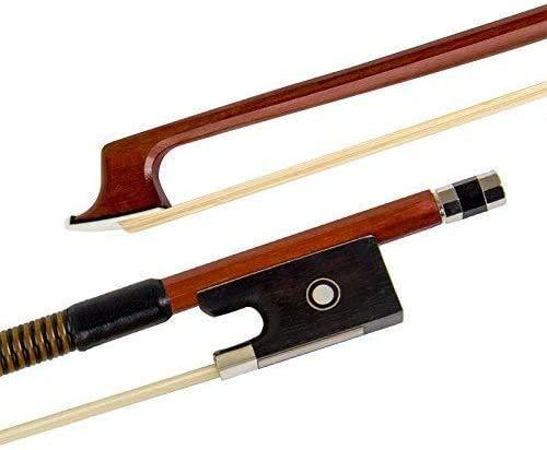 Violin Bow 4/4 Brazilwood Bow for Violin Octagonal Stick Ebony Frog with Mongolian Horse Hair