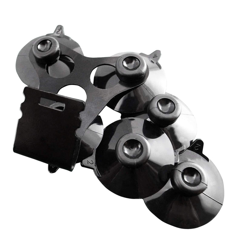 Noa Store 1 x Windshield Mount Bracket + 6 Black Cup Compatible with Cobra Radar Detector Models