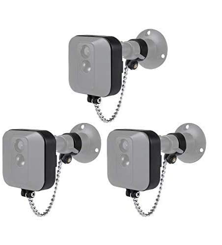 Wasserstein Anti-Theft Security Chain Compatible with Blink XT2/XT - Extra Security for Your Blink Camera (3 Pack, Black) (NOT Compatible with Blink Outdoor)