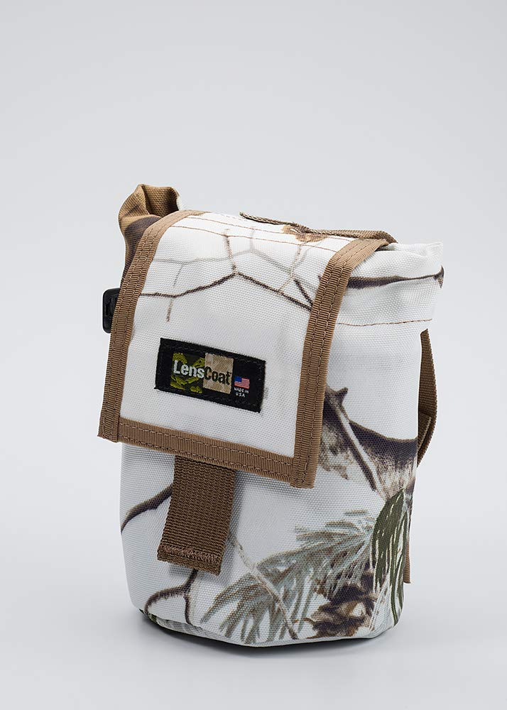 [AUSTRALIA] - LensCoat LensPouch Camouflage Lens Pouch Protection Roll Up Molle Pouch Small, Snow (lcrusmsn) 