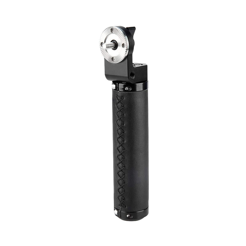 NICEYRIG Leather Rosette Handle M6 Thread Mount, Applicable for 15mm Camera Shoulder Rig Rod Support System