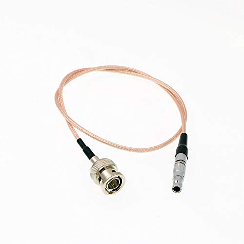 Uonecn Timecode Audio Cable 4 pin Male Nor1438 to BNC Plug for Red Epic Scarlet