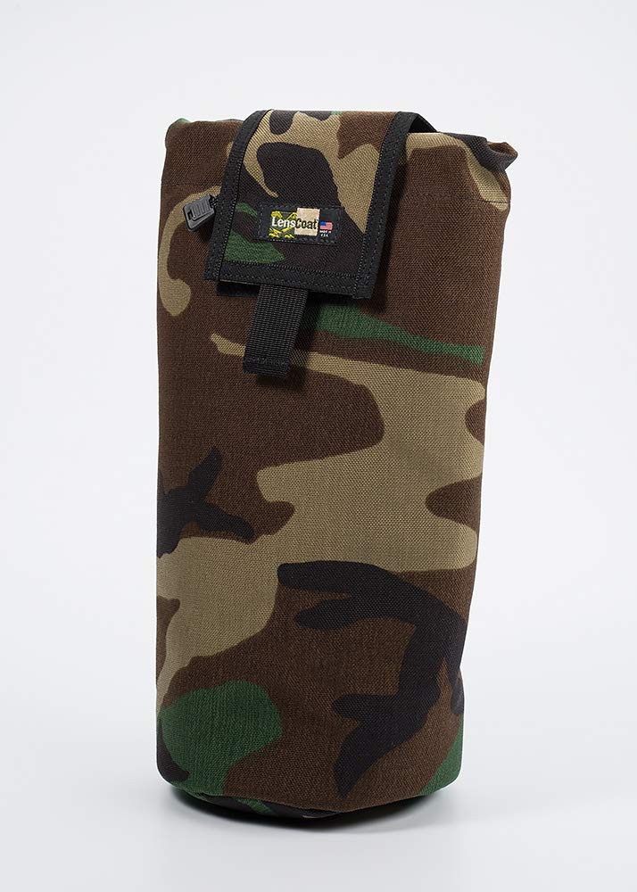 LensCoat LensPouch Camouflage Lens Pouch Protection Roll Up Molle Pouch XLarge, Forest Green (lcruxlfg)