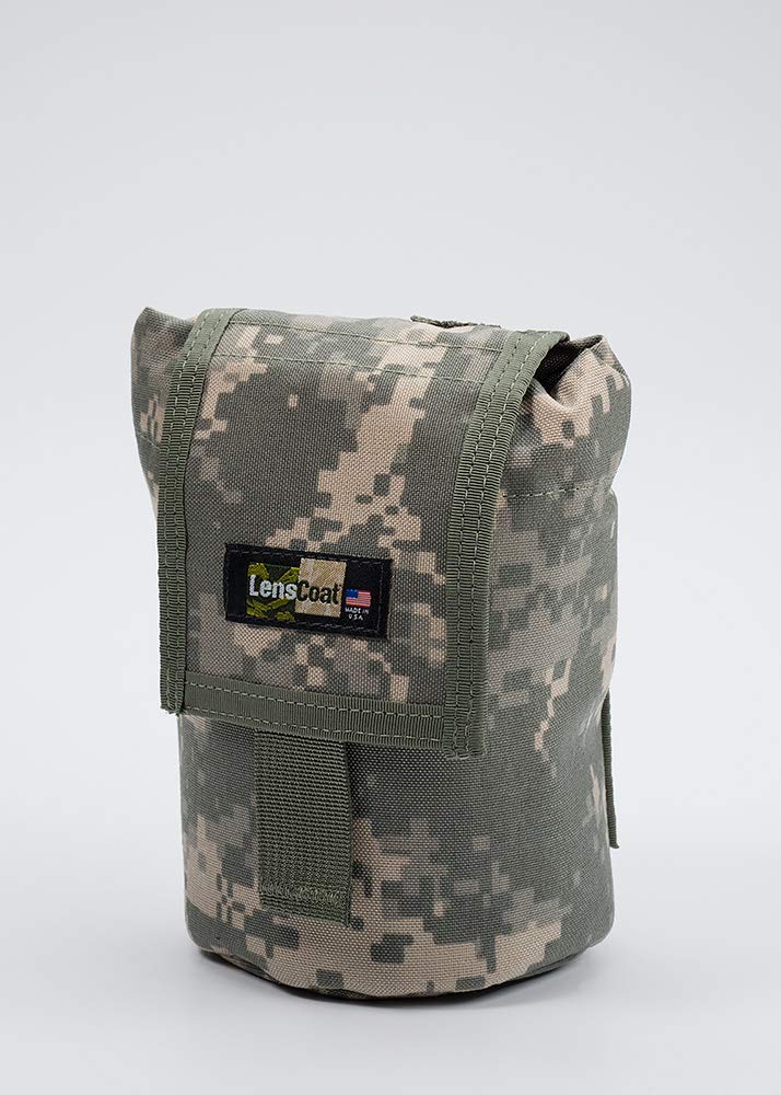 LensCoat LensPouch Camouflage Lens Pouch Protection Roll Up Molle Pouch Small, Digital Camo (lcrusmdc)