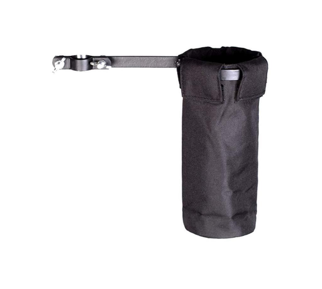 Drum Stick Holder Bag - Drumstick Bag - Handy Stick/Mallet/Brushes Bag, Drum Stick Case Bag, Stick Holders/Cases - Stick Holder with Metal Clamp for Electronic Drum Kits Set Applications (Black) Black