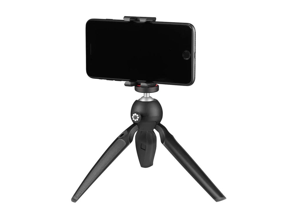 JOBY Handypod Mobile Mini Tripod with GripTight One Mount for Smartphone, Vlogging, Compact Cameras, LED, Microphones, Action Cameras, Black Tripod with Phone Clamp