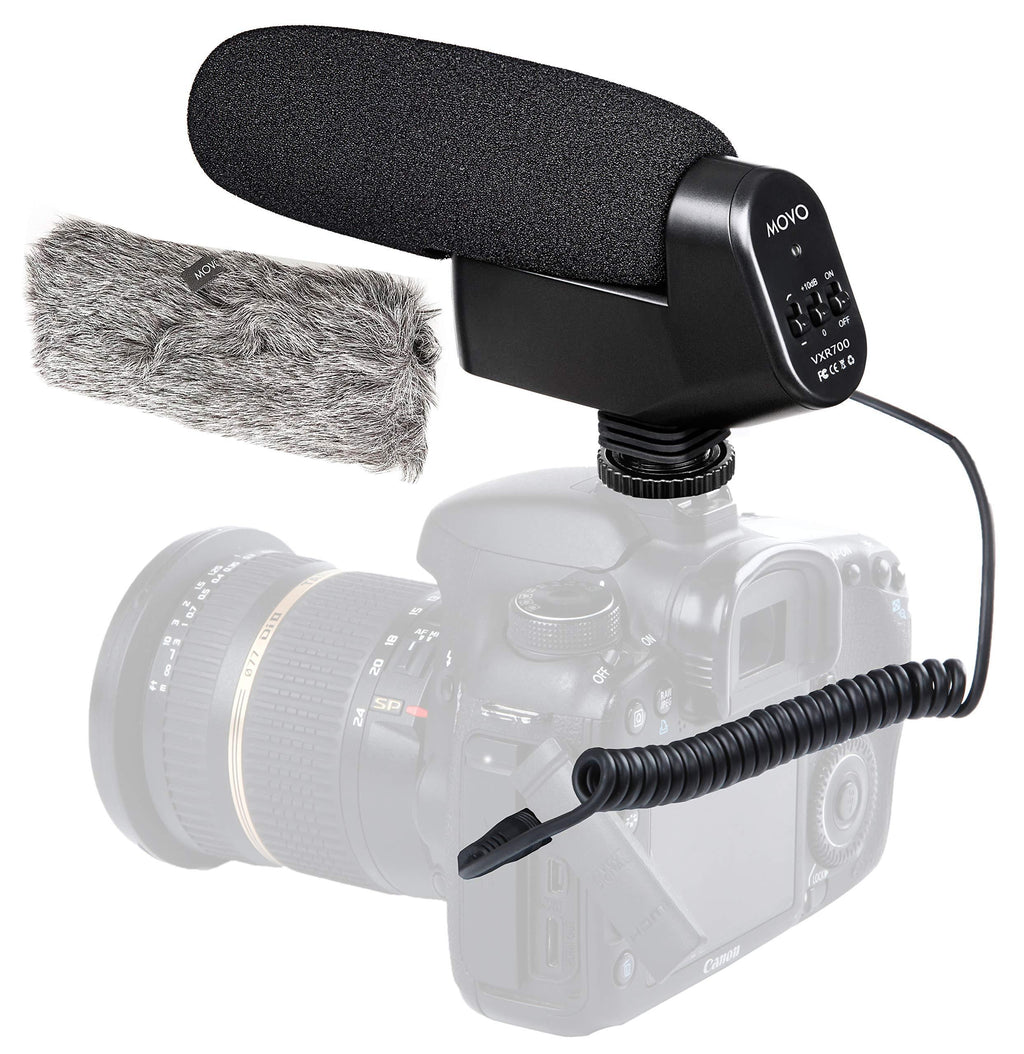 Movo On-Camera Shotgun Video Microphone Compatible with Canon EOS 80D, 77D, 70D, 60D, 7D, 7D Mark II, 6D, 5DS, R, 5D, 5D Mark IV, 1D, Digital Rebel SL1, T7i, T6s, T6i, T5i, T4i and T3i DSLR Cameras