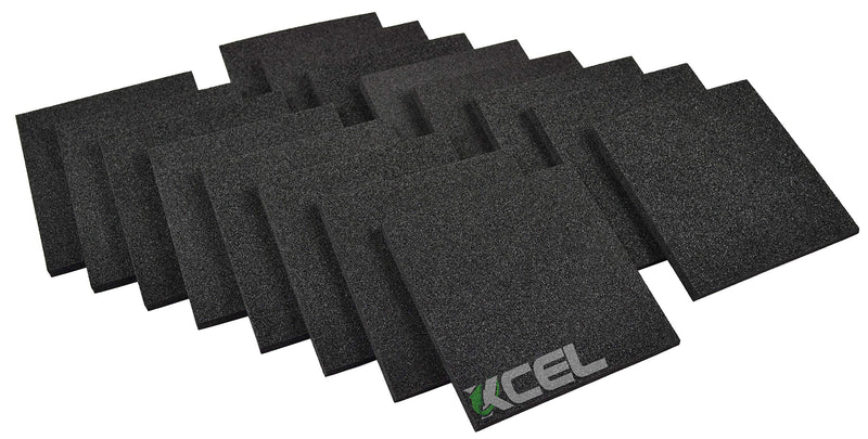 [AUSTRALIA] - XCEL - Acoustic Insulation Studio Pads, Pack of 16, Size 6 Inch x 6 Inch x 1/2 Inch 