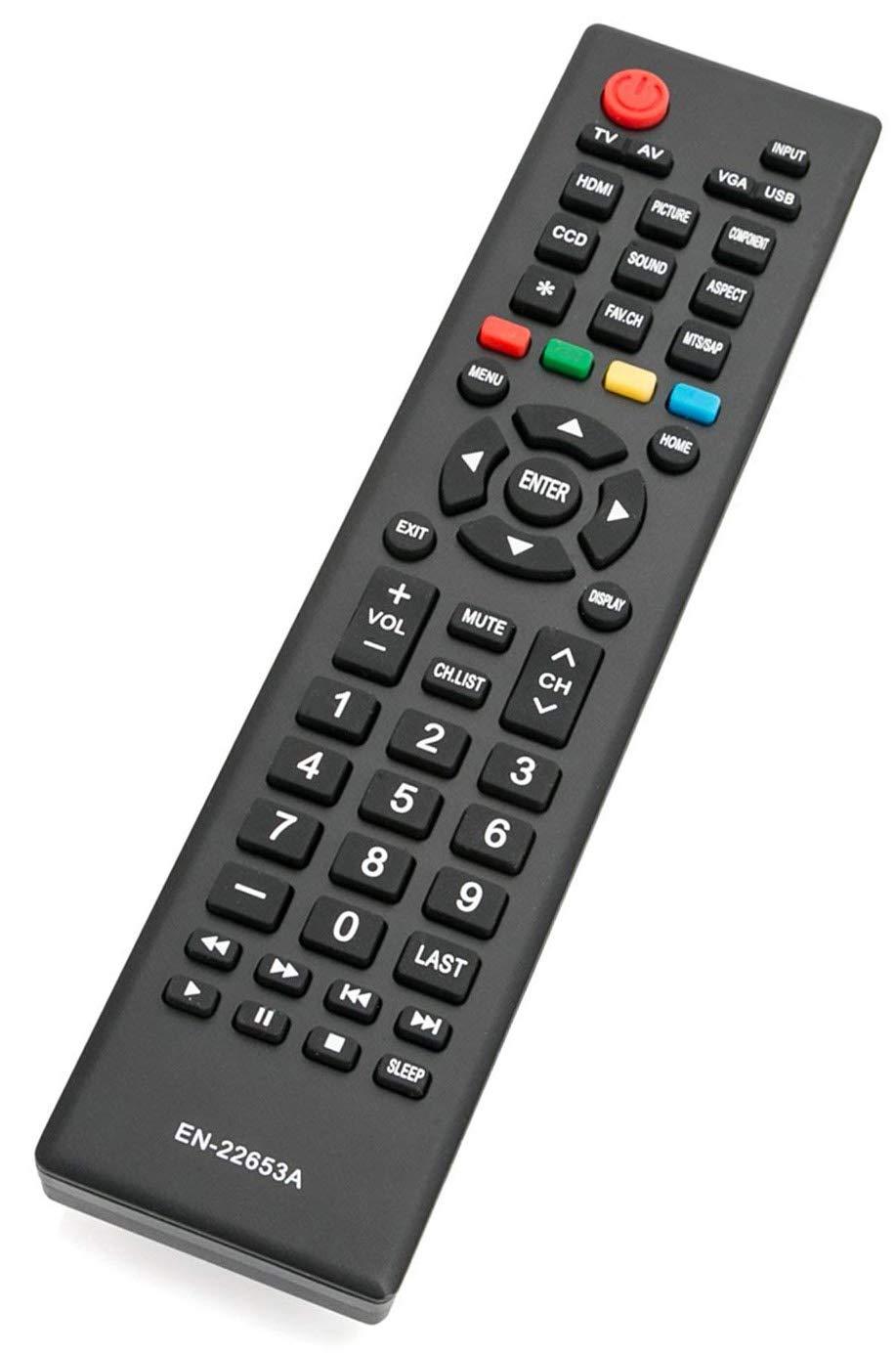 EN-22653A Remote Control Compatible with Hisense TV 32K20D 46K360M 32A320 39A320 50K20D 40H3 50H3 50K23DG 40H3 40K360MN 46K360MN 46K360MV1 46K360MV2 40K24D 50H3B 40K360M 40K20D