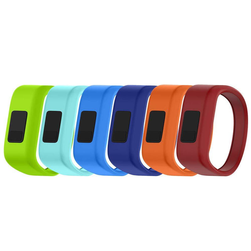 ANCOOL Compatible with Vivofit JR Bands Soft Silicone Watch Bands Wristbands Replacement for Vivofit 3/Vivofit JR2/Vivofit JR Tracker 6-Pack Small 5.7inches