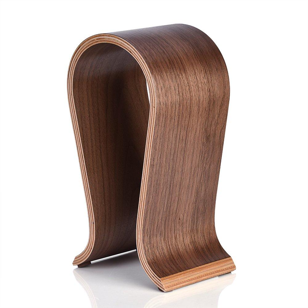 Headphone Stand Gaming Headset Holder Wooden Earphone Stand U Shape Display Hanger for Home, Office, Study, Shop