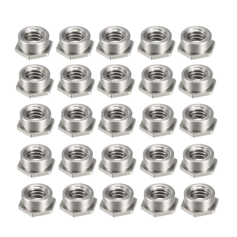 uxcell M3 x 0.5mm Pitch Hex Head Carbon Steel Blind Hole Self Clinching Standoff Nuts FS-M3-2, 25pcs