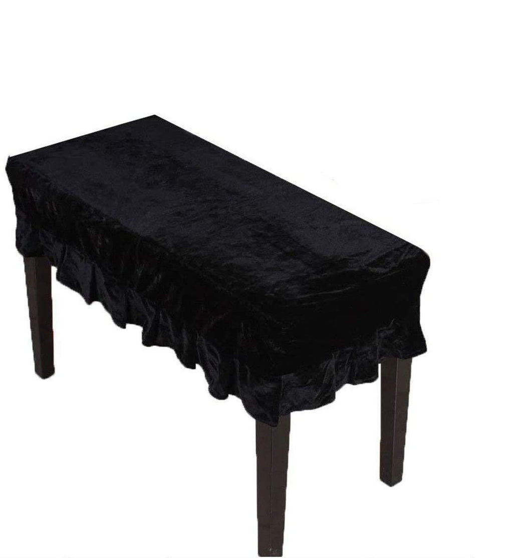 Timiy Universal Type Pleuche Piano Stool Cover Black 56x36cm