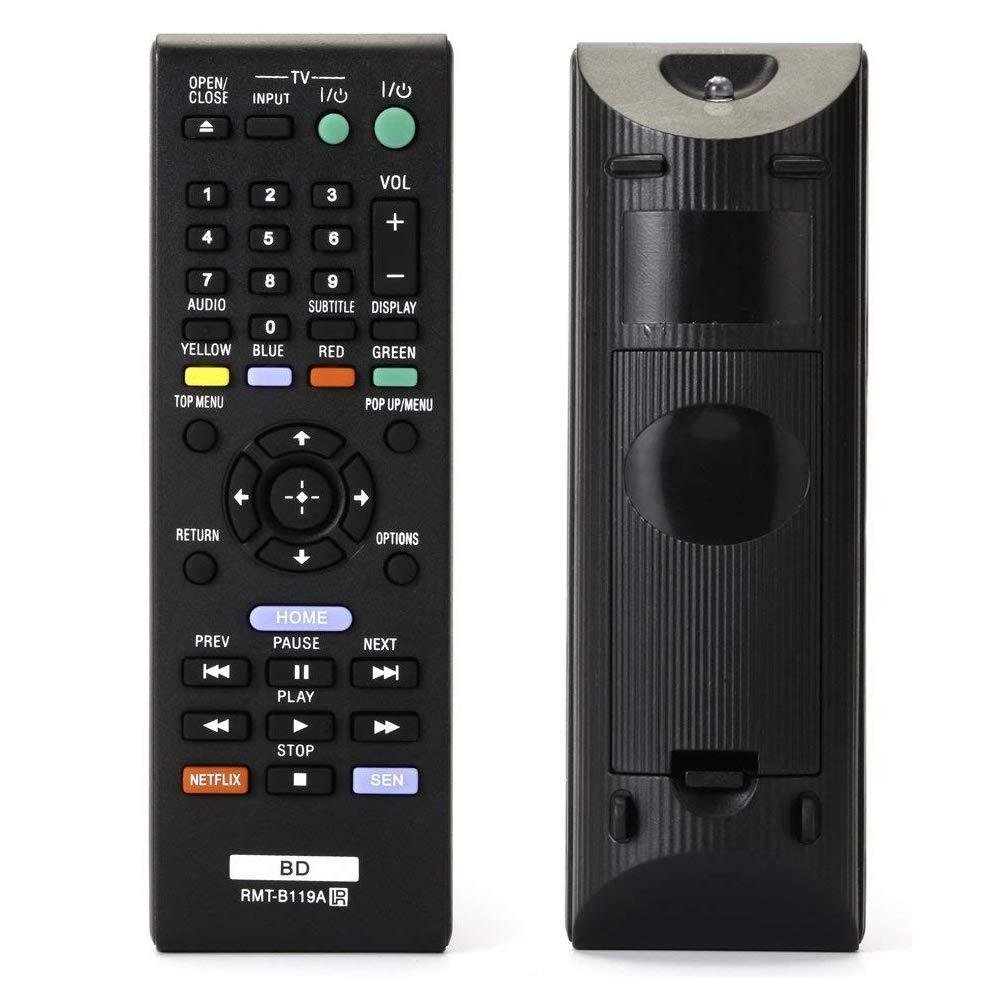 Blu Ray Remote Control Compatible Replacement Compatible for Sony RMT-B119A Remote(DVD Player) Work for BDP s3100 bdp-bx110 bdp-bx59 bdp-s580 BDP s185 bdp-bx510 bdp-bx110 bdp-s185