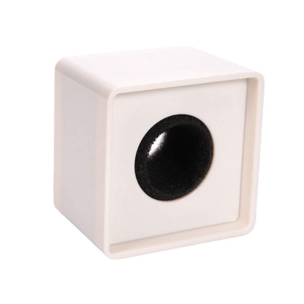[AUSTRALIA] - Aysekone Portable White ABS Injection Molding Square Cube Shaped Interview Mic Microphone Logo Flag Station 