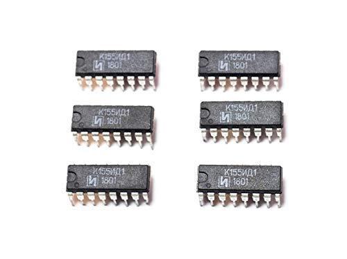 Original 100% K155ID1 Nixie Driver = SN74141, 4141, 74141, SN74141N, К155ИД1 DYI Microchip Decimal Decoders High Voltage Driver IC for IN-12 IN-14 IN-18 etc.