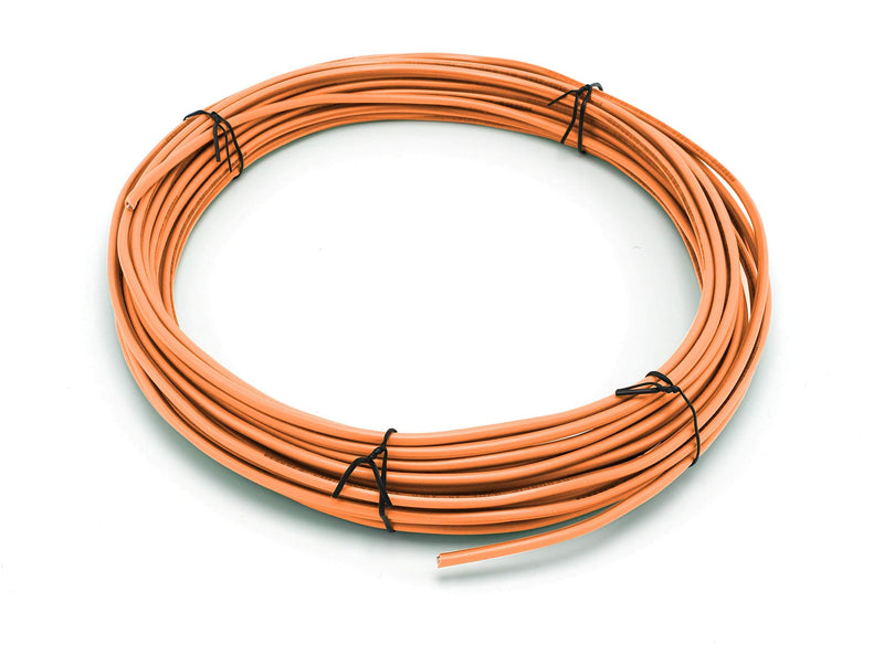 Orange THHN Wire - 14 AWG - 10 Feet - Solid Copper Grounding Wire, Proudly Made in America - Ground Protection Satellite Dish Off-Air TV Signal - UV Jacketed Antenna Electrical Shock 10 Feet (3 Meter) Orange