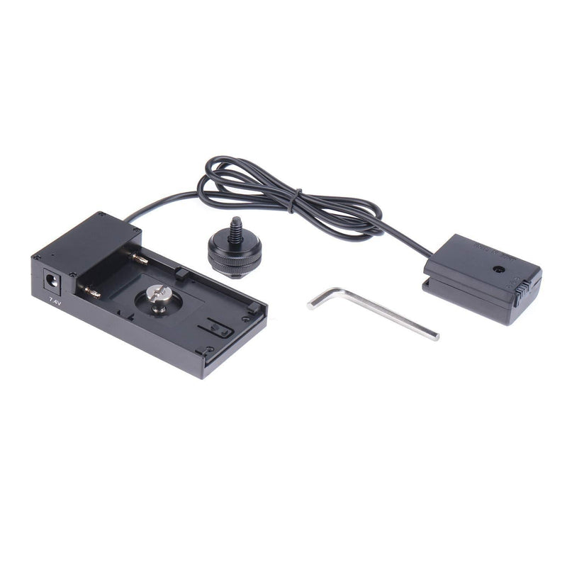 Fotga NP-FW50 Dummy Battery to NP-F NP-F970 F960 F750 F770 F550 Battery Adapter Hot Shoe Mount Plate 1/4" for Sony DSC-RX10 A7 A7R A7S II A5000 A5100 A6000 A6100 A6300 A6400 A6500 DSC-RX10 II III IV