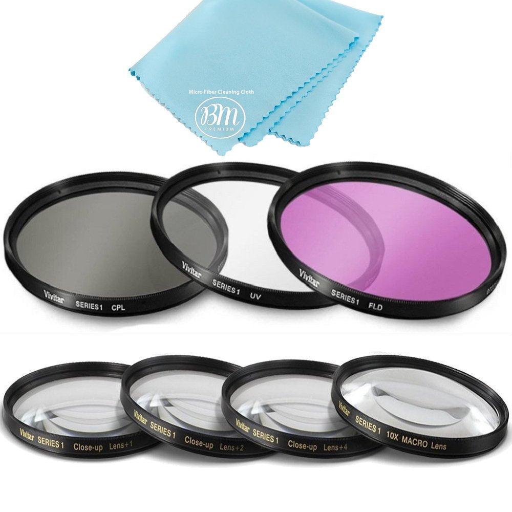77mm 7PC Filter Set for Canon EOS R, EOS 6D, EOS 6D Mark II, EOS 5D Mark IV Camera with EF 24-105mm USM Lens