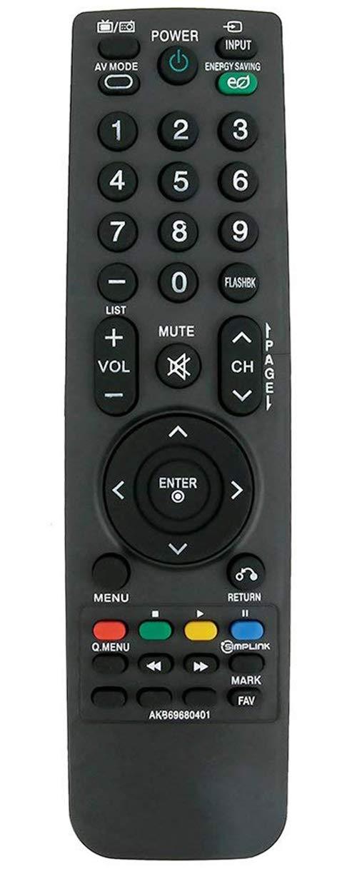 ALLIMITY AKB69680401 Replaced Remote Control Fit for LG TV 19LH20 19LU55 22LH20 26LU55 27LU55 32CL20 32CL40 37LH30 37LH40 37LH41 37LH55 42LH20 42LH30 47CL40 47LF11 47LF21 47LH40 0 55LH55