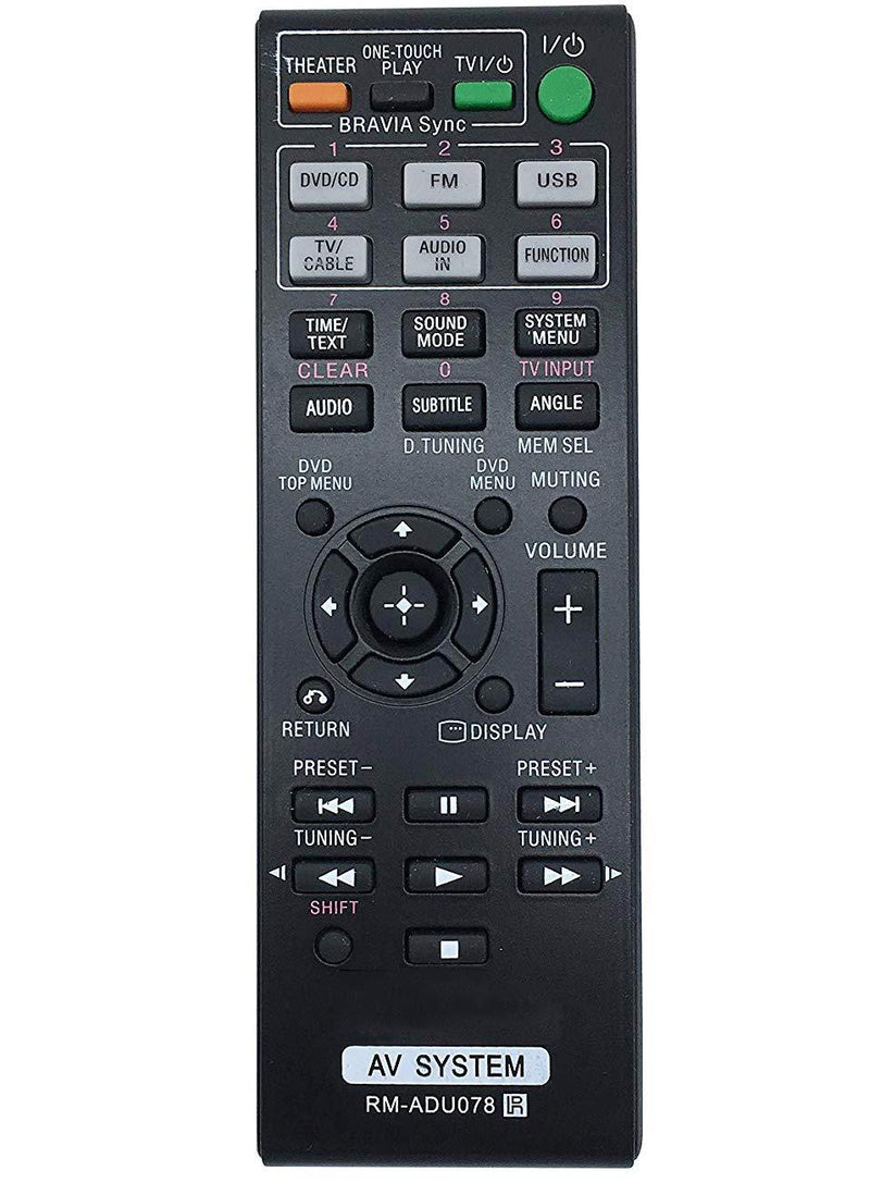 ALLIMITY RM-ADU078 Replaced Remote Control Fit for Sony DVD Home Theater System 1-487-641-11 DAV-DZ170 DAV-DZ171 DAV-DZ175 DAV-TZ210 DAV-TZ710 HBD-DZ170 HBD-DZ171 HBD-DZ175 HBD-TZ135 HBD-TZ530