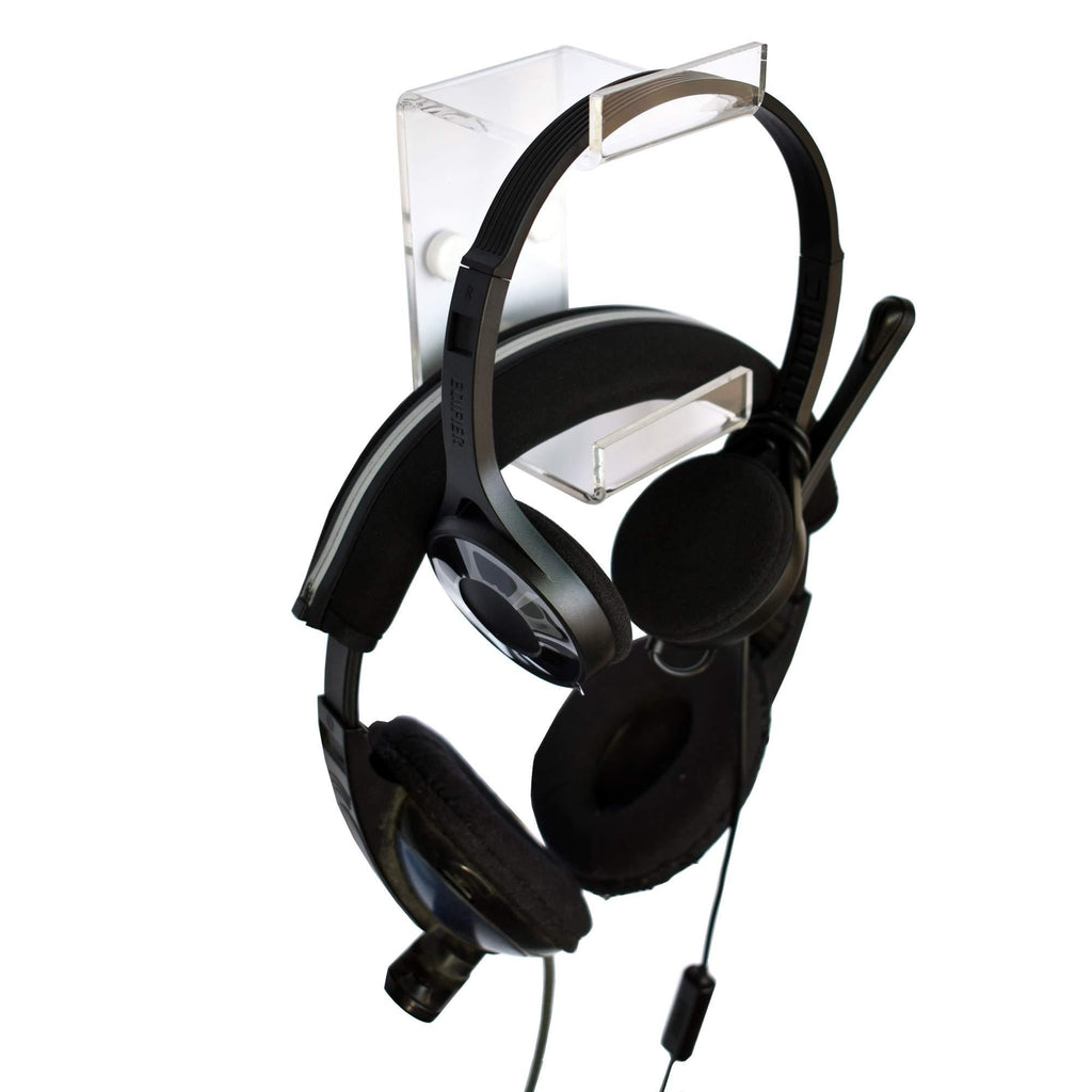 YYST Clear Two - Layer Headphone Hanger Headphone Hook - No Headphone Included