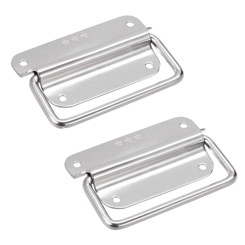 Rannb Chest Handles Stainless Steel Large Size Pull Handles for Toolbox - 2pcs