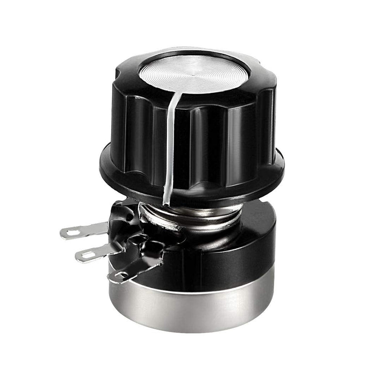 uxcell RV24YN20S B203 20K Ohm Variable Resistors Single Turn Rotary Carbon Film Potentiometer w Knob