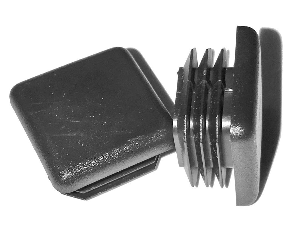 SBDs 10 Pack: 1-3/8" (1.375 Inch) 14-20 Ga Square Black Plastic Plugs. for Inside ID: Length 1.21"-1.3" - Width 1.21"-1.3" | Tubing End Cap, Furniture Chair Glide Inserts | Fencing Post End Inserts.