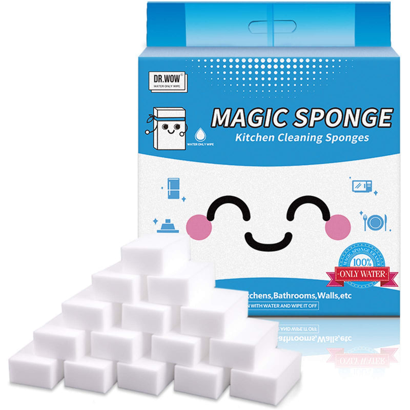 Dr.WOW 21 Pcs/Lot Magic Sponge ,Great Price Melamine Sponge - 2X Thicken 2X Long Lasting Cleaning,Eraser Sponge In Kitchen Air Fryers, Bathroom, Office Work Well
