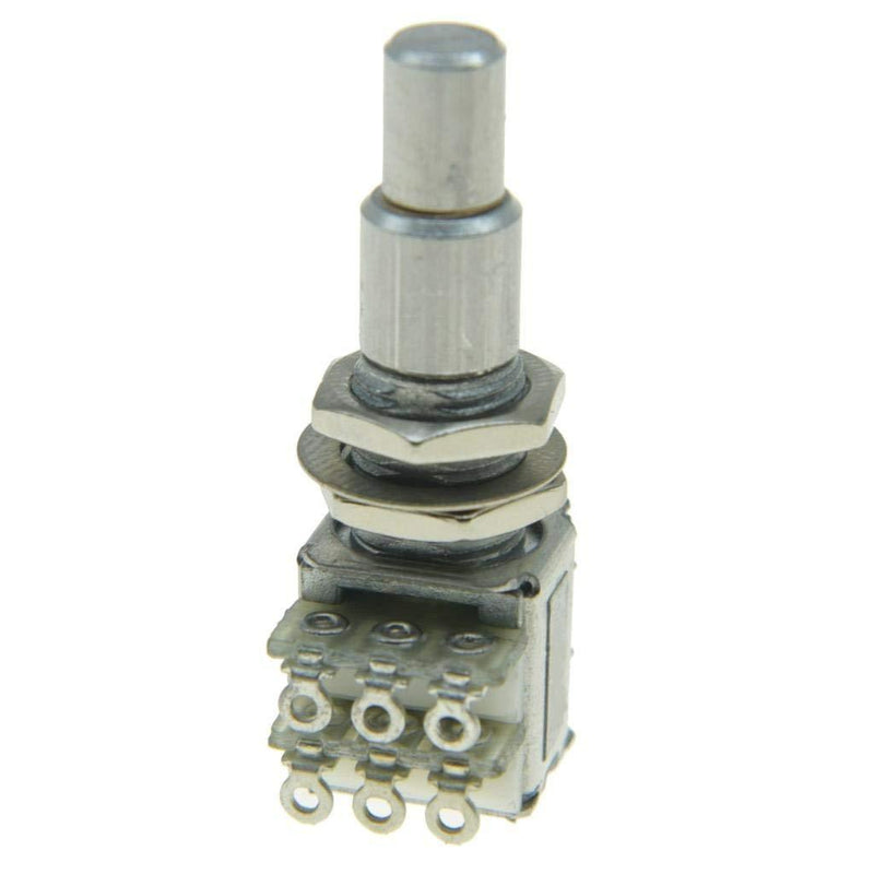 KAISH Guitar Bass Mini Dual Pots Stacked Concentric Potentiometer Pot with Center Detent Korea Made B250K