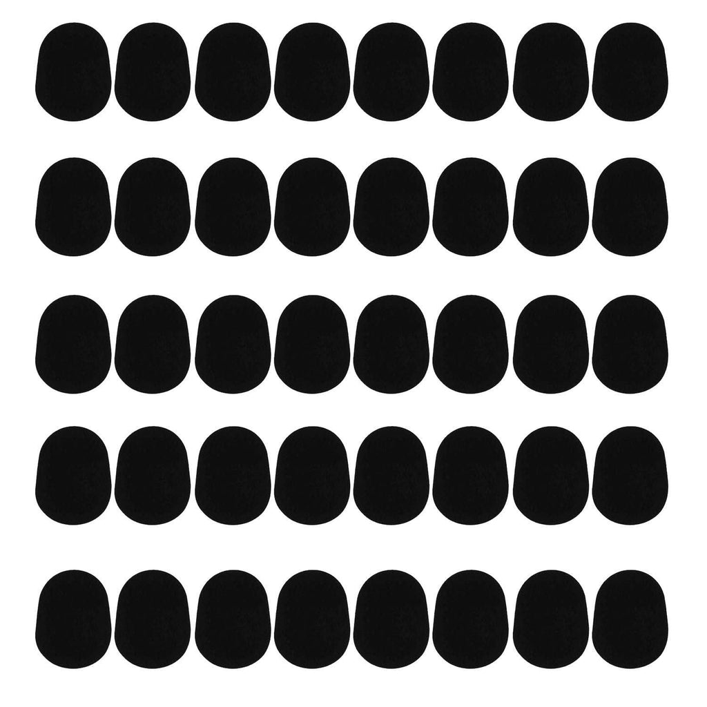 Kasteco 40 Pieces Black Mouthpiece Cushion 0.8 mm Mouthpiece Patches for Alto and Tenor Saxophone and Clarinet