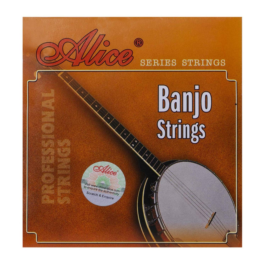 Alice Banjo Strings 4 String Set 009-030 Wound Strings with Silver-Plated Copper Alloy, 3 Sets