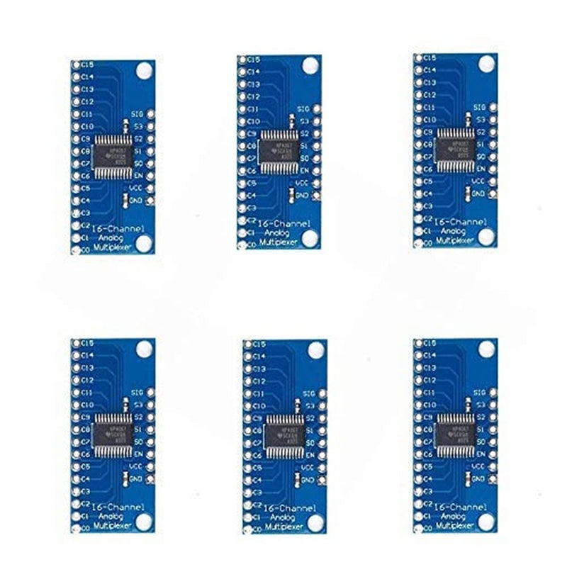 Ximimark 6Pcs 16CH Analog Digital Multiplexer Breakout Board Module CD74HC4067 CMOS Precise Module For Arduino 6 Piece