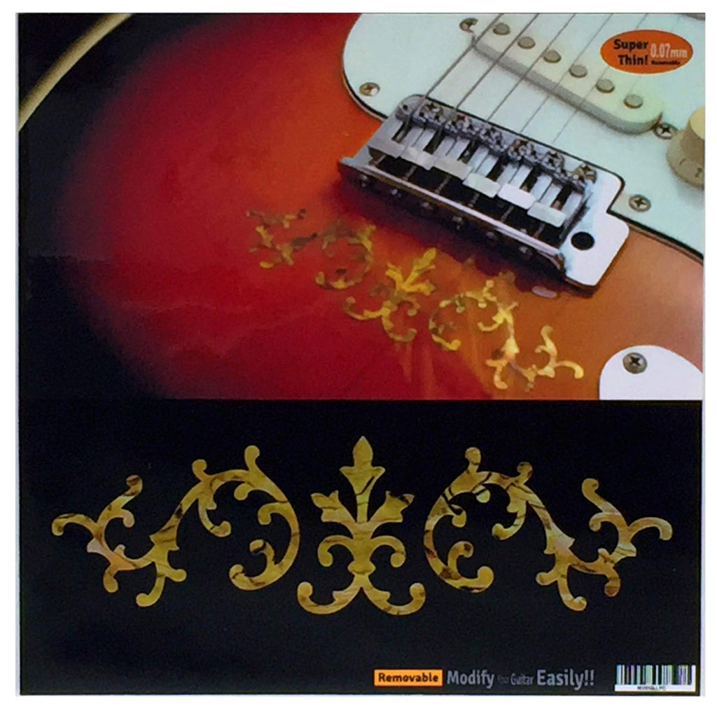 Stevie Ray Vaughan SRV Vine (Ocher) Inlay Sticker Decals for Guitar & Bass