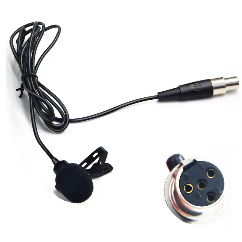 [AUSTRALIA] - Nicama Omni-Directional Lavalier Microphone 4-pin XLR Output Compatible with Shure Wireless Microphone Belt Pack Transmitter T1, ULX1, UR1, PG1, PGX1, PGXD1, SLX1, BLX1, BLXD1 