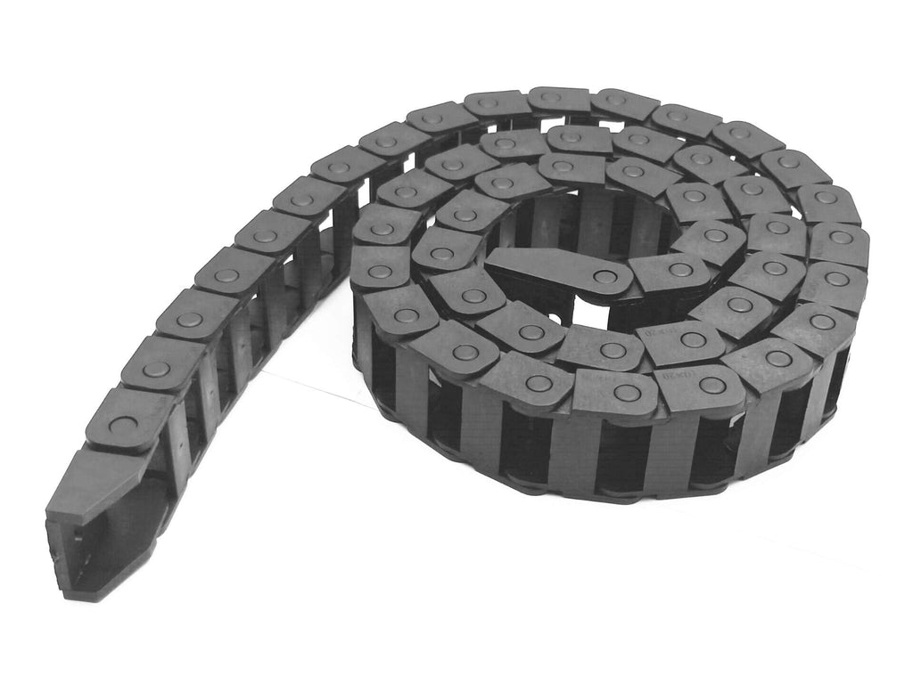 R18 10mm x 20mm?Inner Hinner W?Black Plastic Cable Wire Carrier Drag Chain 1M Length for CNC (Black-R18, 10X20) Black-R18