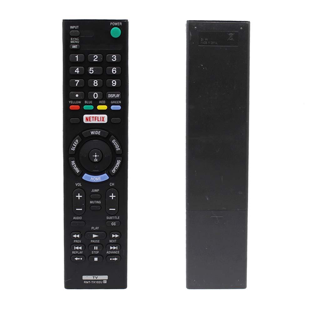 New RMT-TX102U 1-492-980-11 Remote Control Controller Replacement Compatible for Sony KDL-32R500C KDL-40R510C KDL-40R530C KDL-40R550C KDL-48R510C KDL-48W650D Smart LED HD TV with Netflix Button