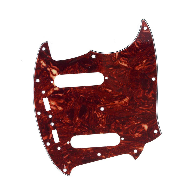 [AUSTRALIA] - Musiclily Pro 12-Hole Guitar Pickguard for Fender American Mustang, 4Ply Vintage Tortoise 
