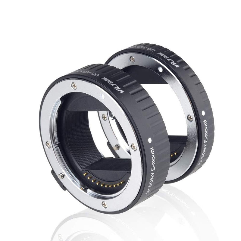 Viltrox DG-NEX Metal Mount Auto Focus AF Macro Extension Tube Ring Set 10mm,16mm for Sony E Mount Mirrorless Camera A9 A7RIII A7RII A7III A7II A7R A7 A6300 A6500 A6300 NEX-7
