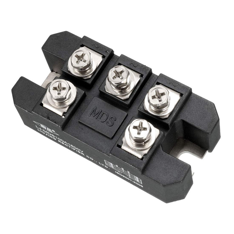 uxcell MDS 100A 1600V 5 Terminals Full Wave Diode Module Three Phase Bridge Rectifier