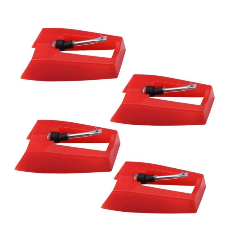 [AUSTRALIA] - 4 Pack Ruby Record Player Needle Turntable Stylus Replacement for ION Jenson Crosley Victrola Sylvania Turntable Phonograph LP Vinyl Player More brand 