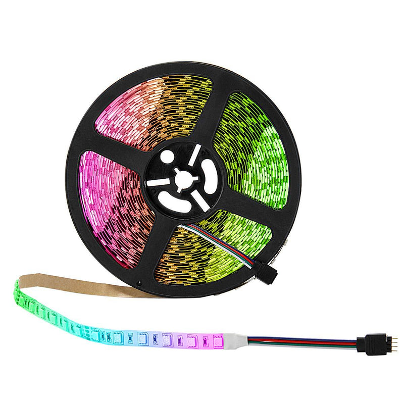 [AUSTRALIA] - BINZET LED Strip Light - 32.8ft 5050 RGB 300LEDs [Multi Color Includes White] Color Changing Flexible Self-Adhesive Light Strip for Party,Kitchen,Holiday 
