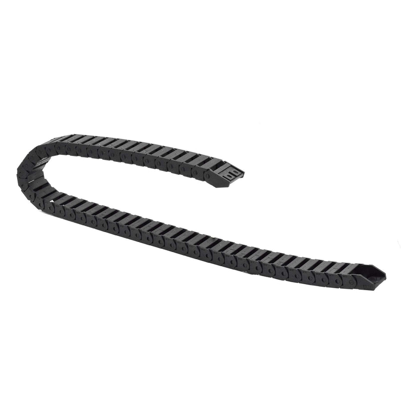 [AUSTRALIA] - Plastic Drag Chain Cable Carrier Closed Type with End Connectors R28 15 x 30mm L1000mm for Electrical CNC Router Machines 