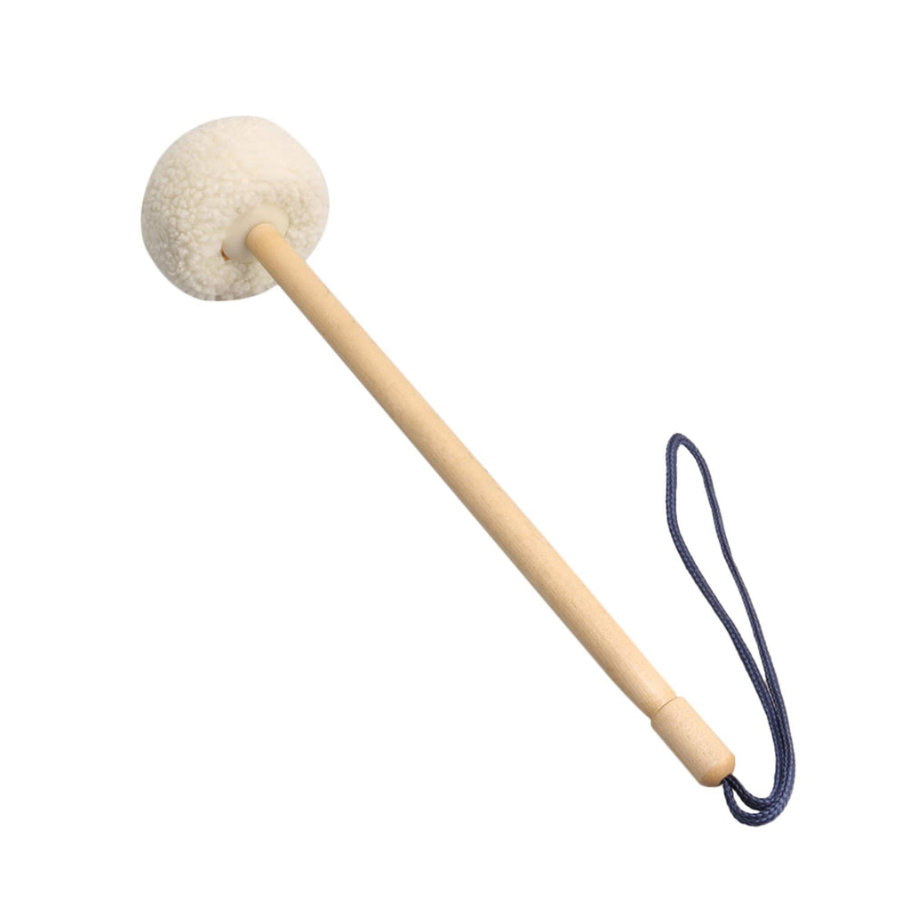 lovermusic Lovermusic 36x8cm Beige Gong Timpani Mallets Timpani Sticks Soft Velvet Head Mallets Wooden Handles