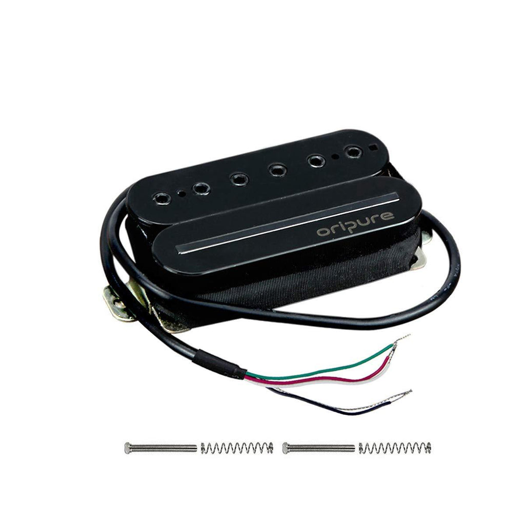 Oripure Alnico 2 Electric Guitar Humbucker Pickup 7-8K Neck Pickup Rail & Screw Poles - Warm Full Sound