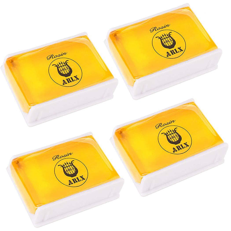 Rosin Violin Natural Rosin Light for violin, viola, or cello bow (4 Pack YJ-F02 Rosin)